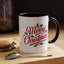 Christmas Mug - Merry Christmas Red Text Mistletoe