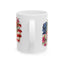 4th of July Mug - Floral American Flag