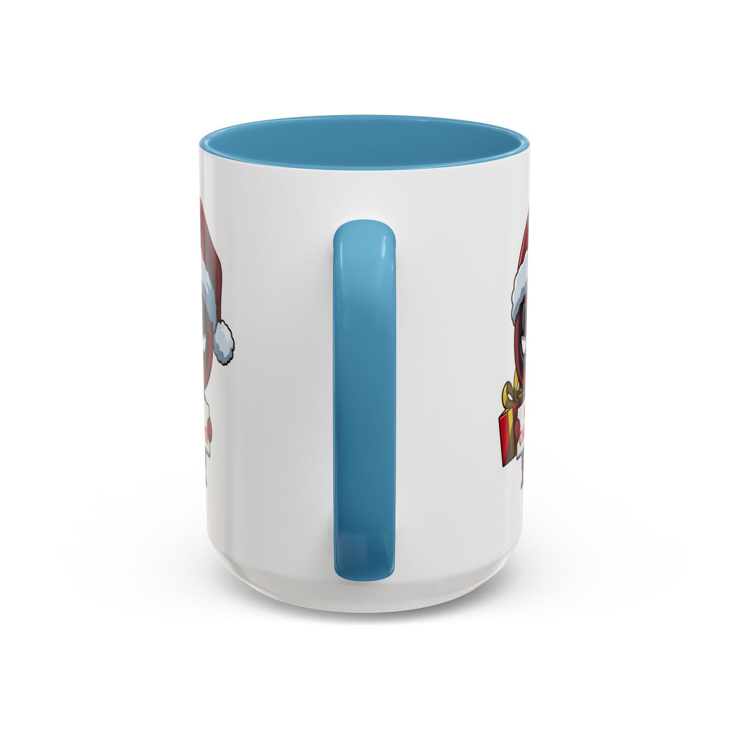 Christmas Mug - Merry Christmas Red Text Superhero