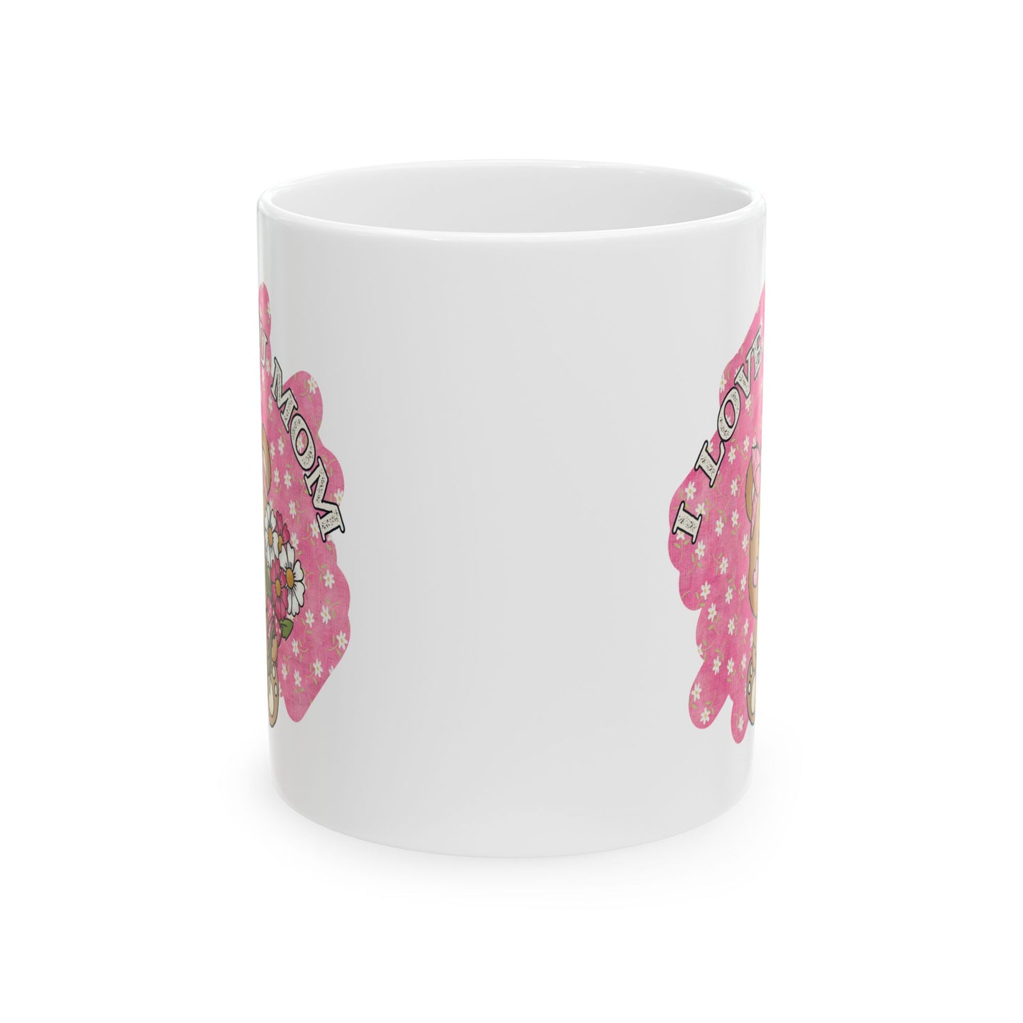 Mother's Day Mug - I Love You Mom Teddy