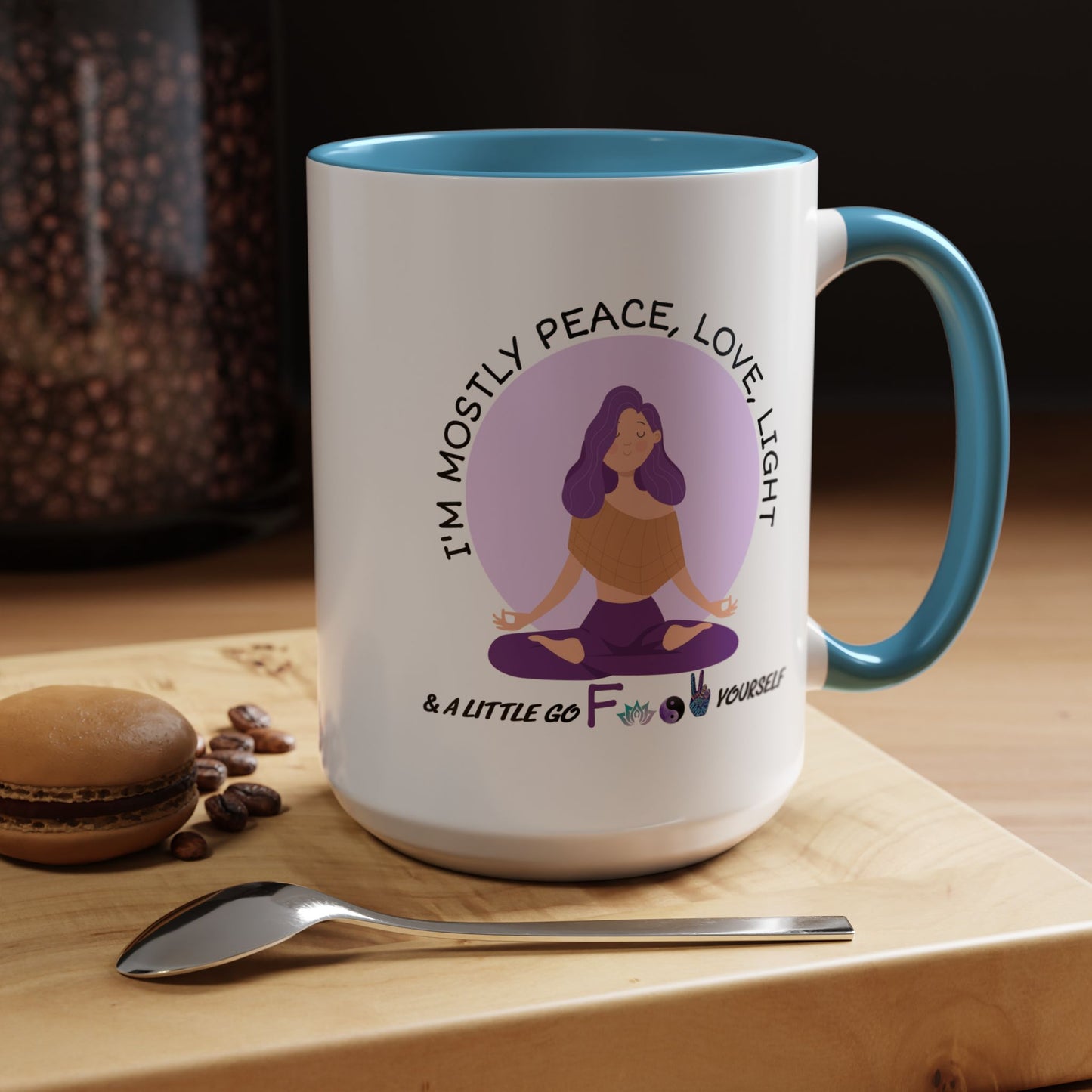 Adult Mug - I'm Mostly Peace, Love, Light