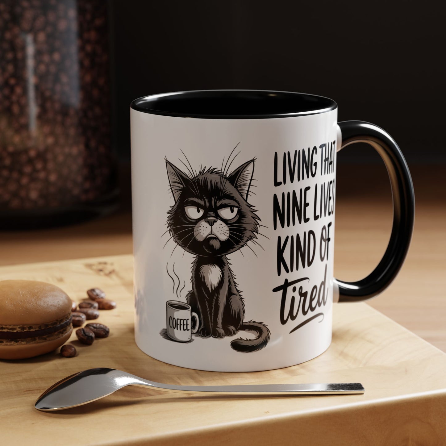 Animal Mug - Living That Nine Lives Kind Of Tired