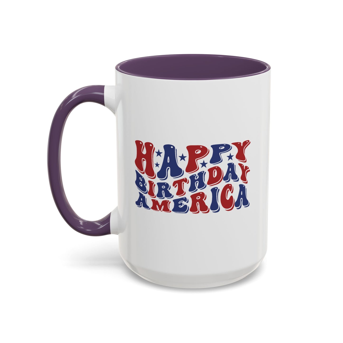 4th of July Mug - Happy Birthday America Retro