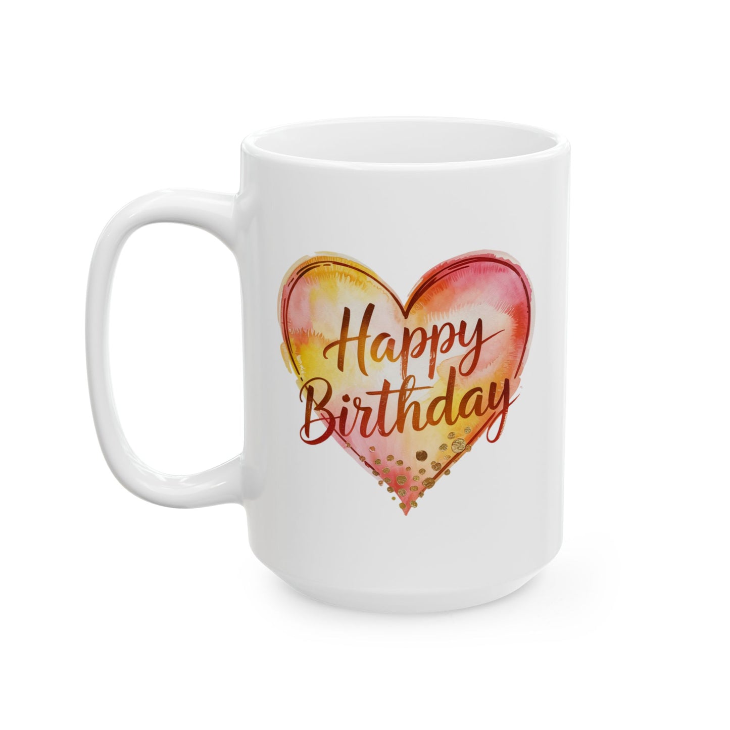 Birthday Mug - Happy Birthday With Heart
