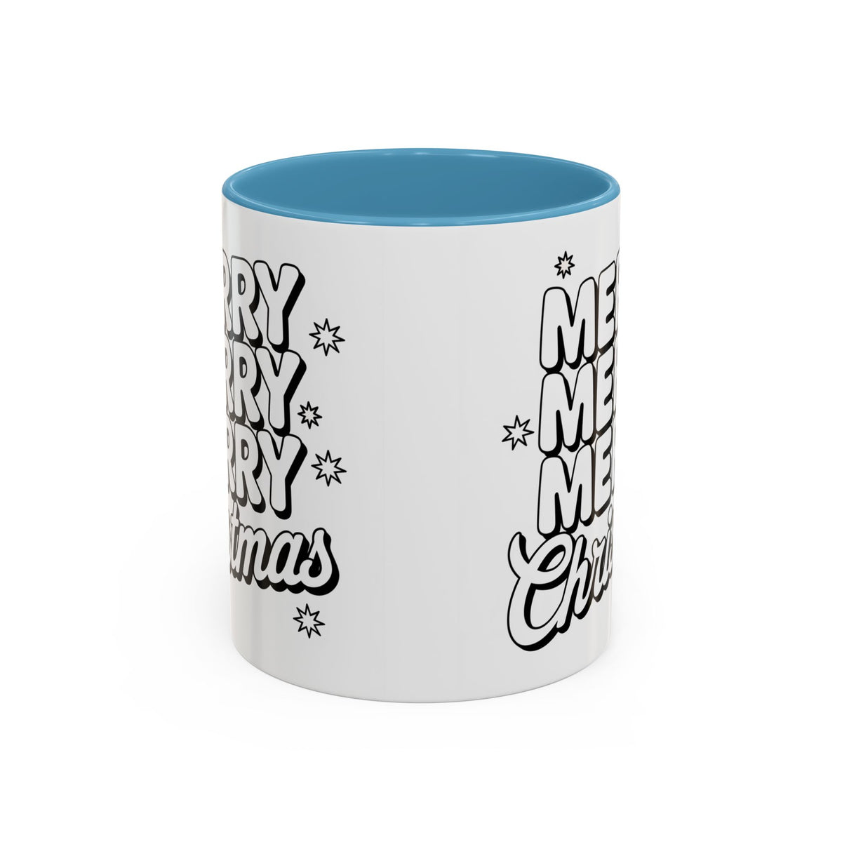 Christmas - Merry Christmas Black & White Embossed Text