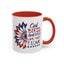 4th of July Mug - God Bless America Sunflower
