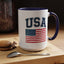 4th of July Mug - USA & Flag