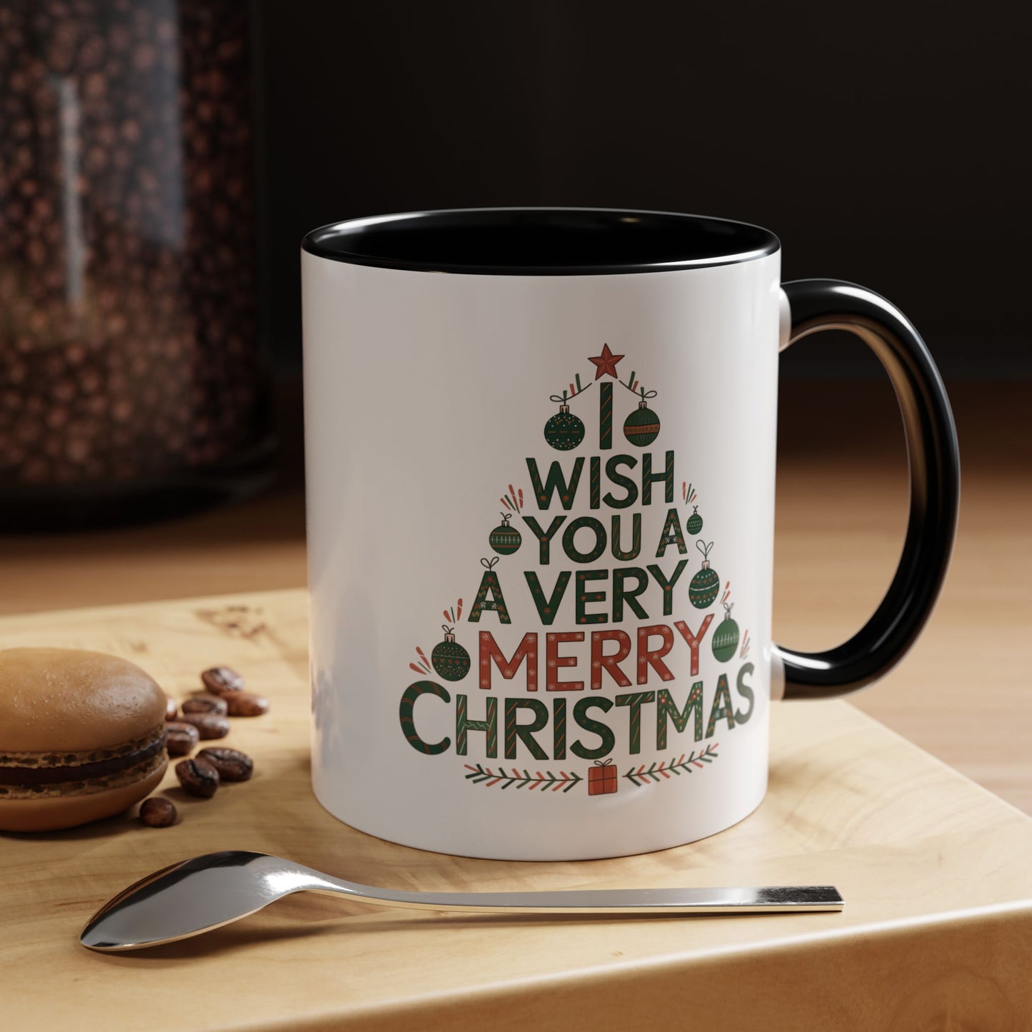 Christmas Mug - I Wish You a Merry Christmas Tree