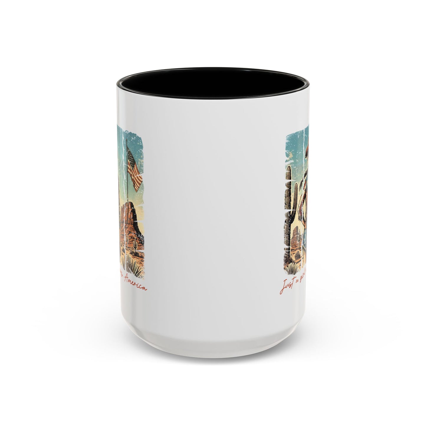 4th of July Mug - Just a Girl Who Loves America