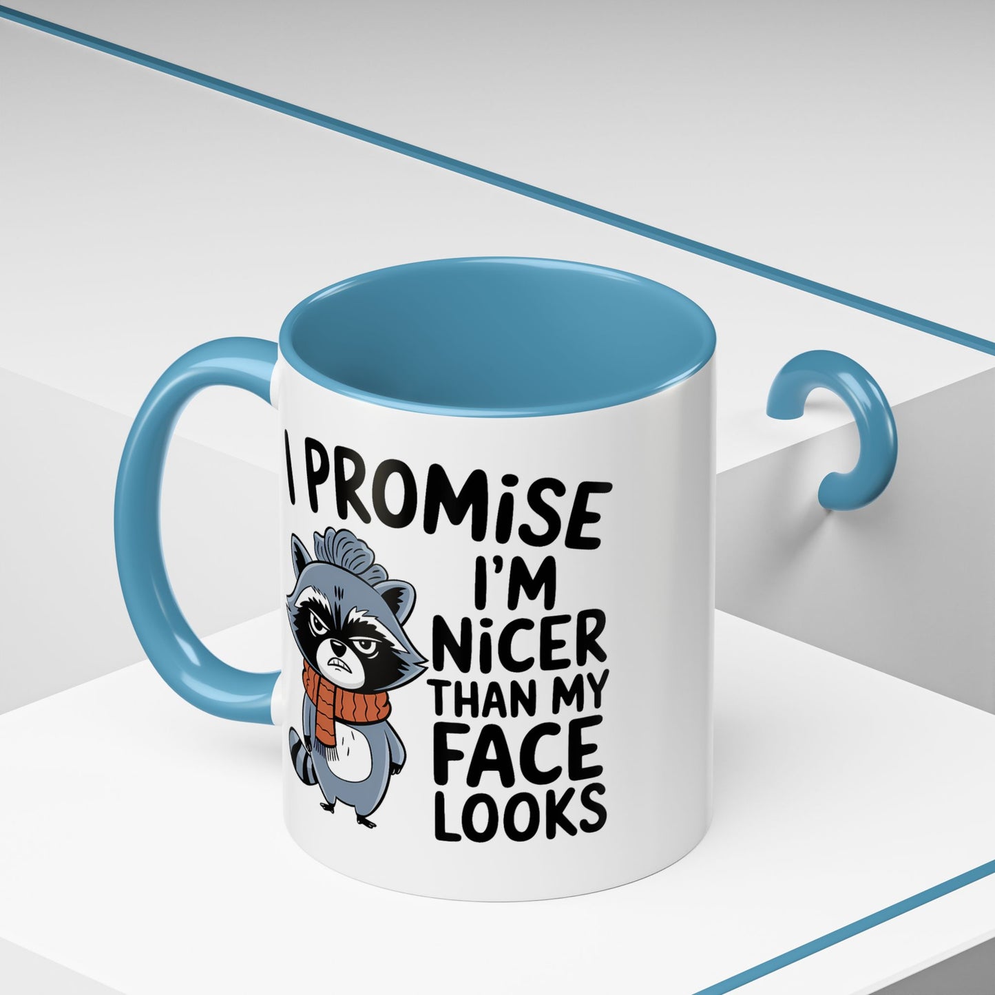 Humor Mug - I Promise I'm Nicer Than My Face Looks