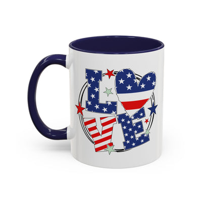 4th of July Mug - Love 4th of July