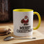 Christmas Mug - Merry Christmas Black Text Santa Walking