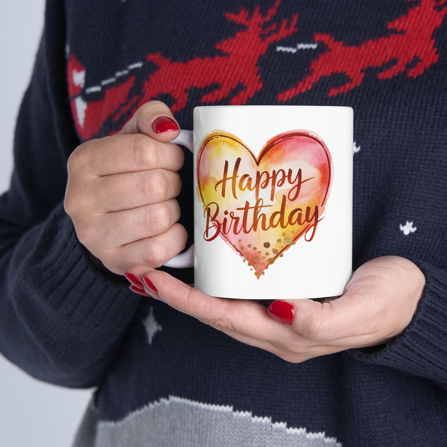 Birthday Mug - Happy Birthday With Heart