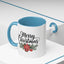 Christmas Mug - Merry Christmas Black Text Mistletoe