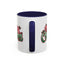Christmas Mug - Merry Christmas Red & Green Text Mistletoe