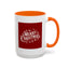 Christmas Mug - Merry Christmas White Text Maroon Background