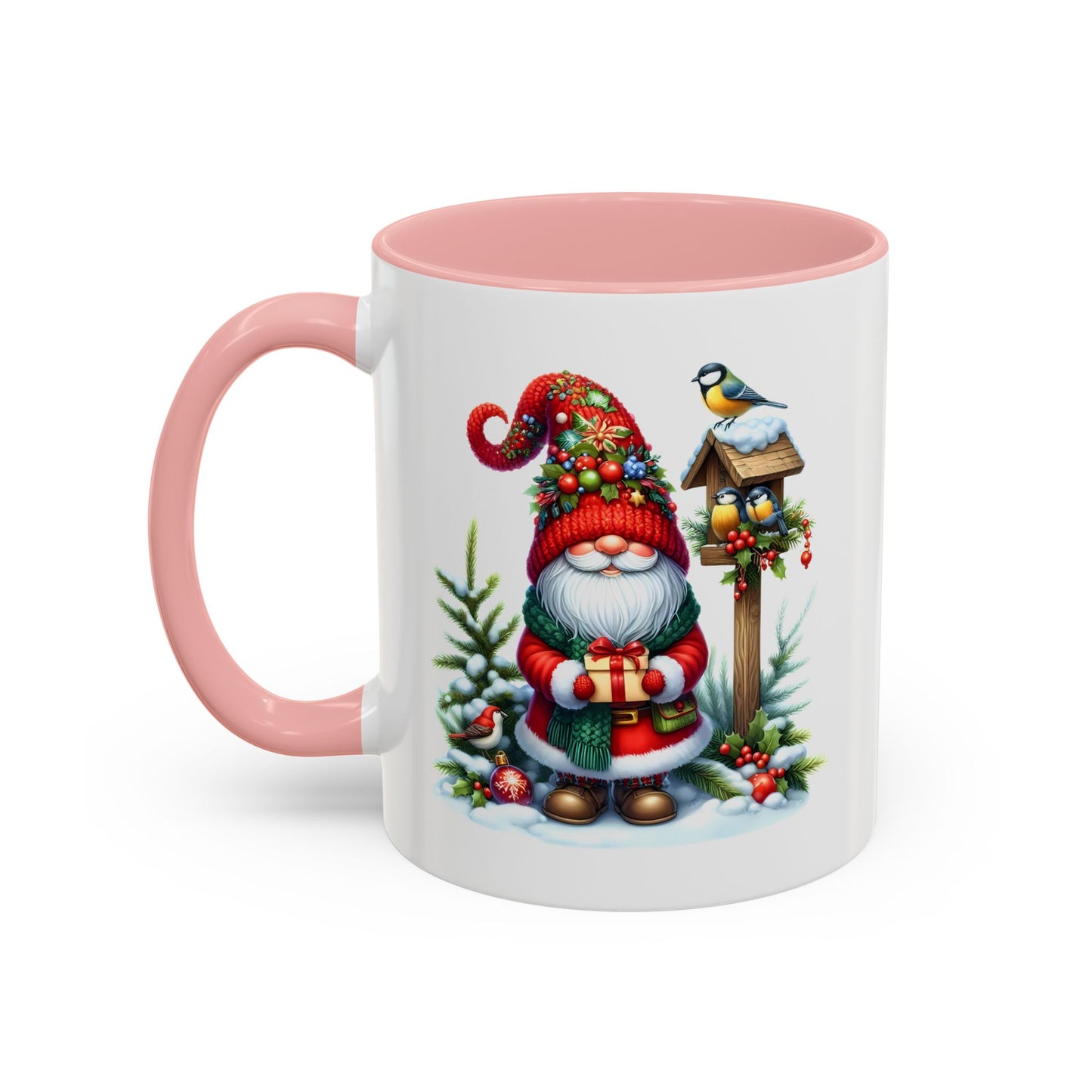 Christmas Mug - Gnome and Birds