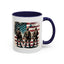 4th of July Mug - Soldiers American Flag
