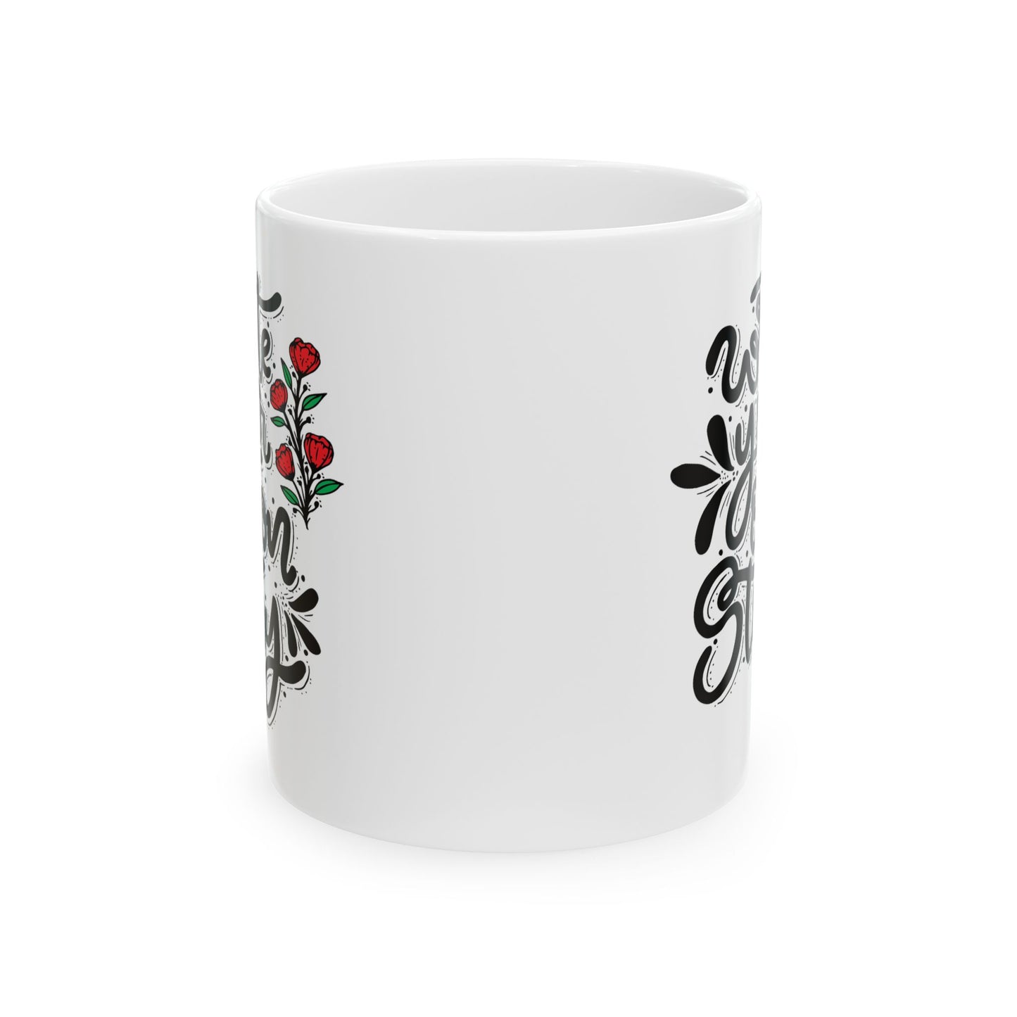 Motivation Mug - Write Your Own Story Flowers