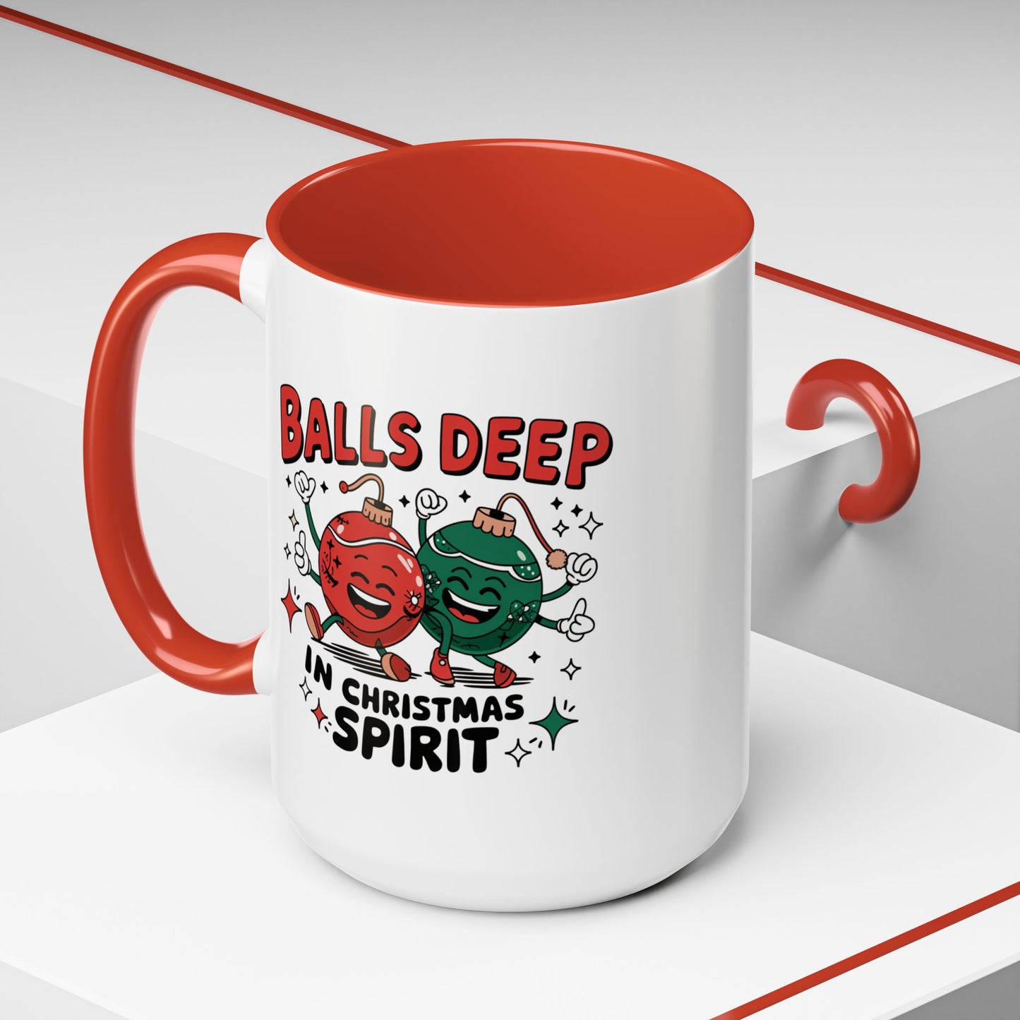 Adult Mug - Balls Deep in Christmas Spirit