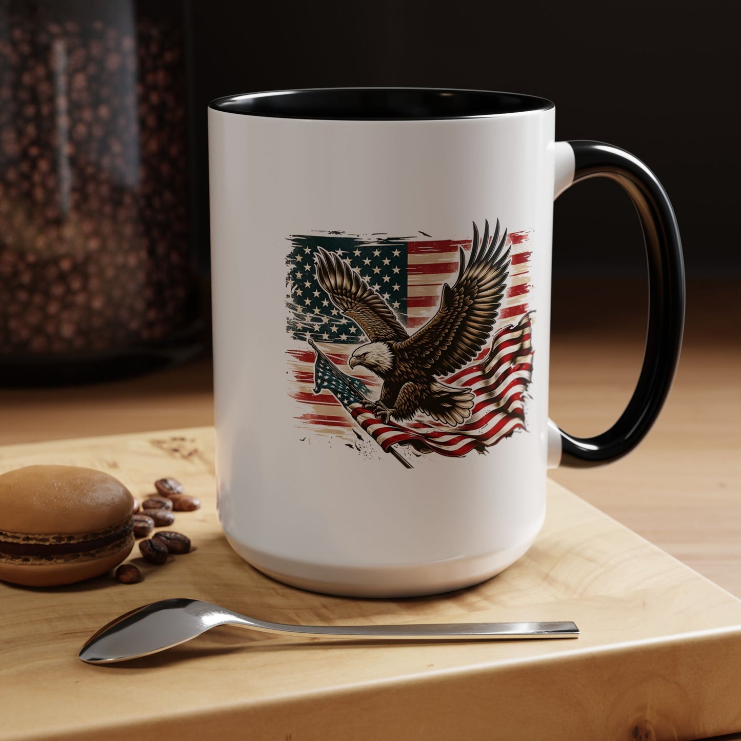 4th of July Mug - American Bald Eagle Flag 9