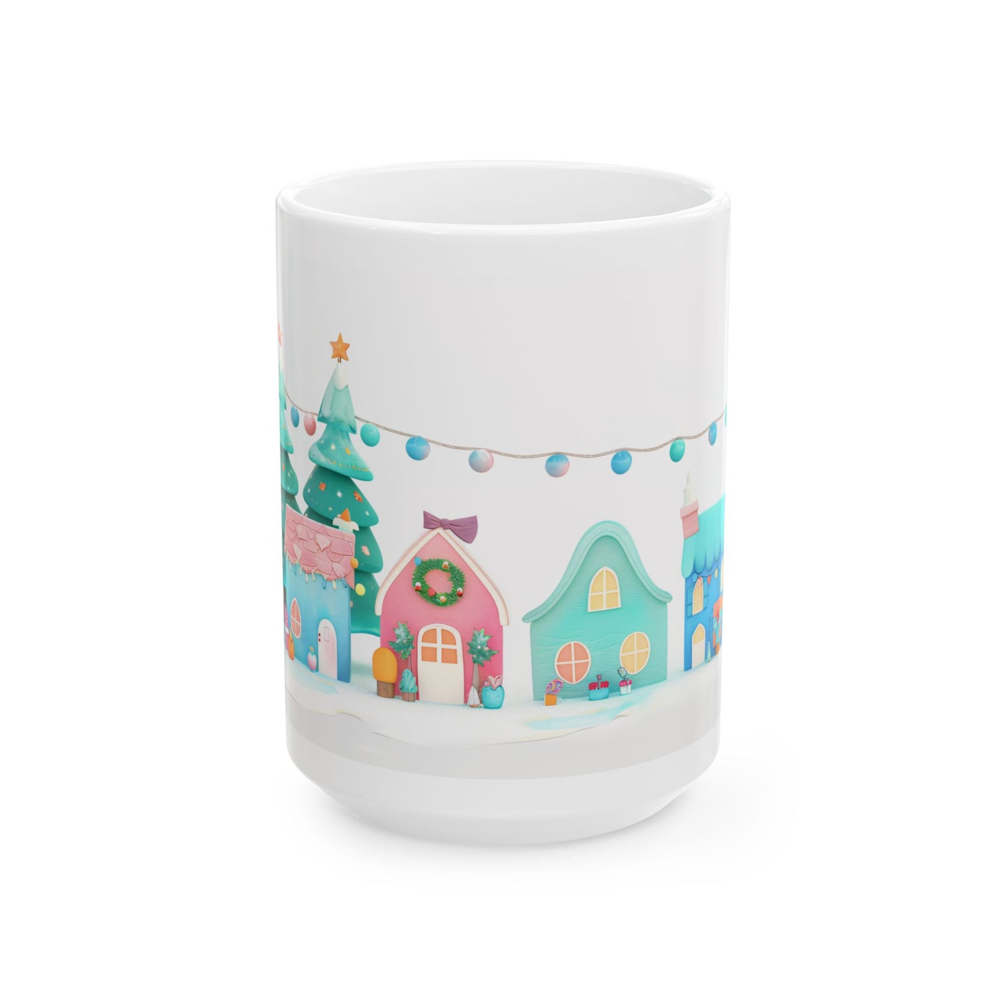 Christmas Mug - Candy Coated Houses Wrap