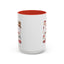 Christmas Mug - Merry Christmas Red & Green Text Santa Cute Animals
