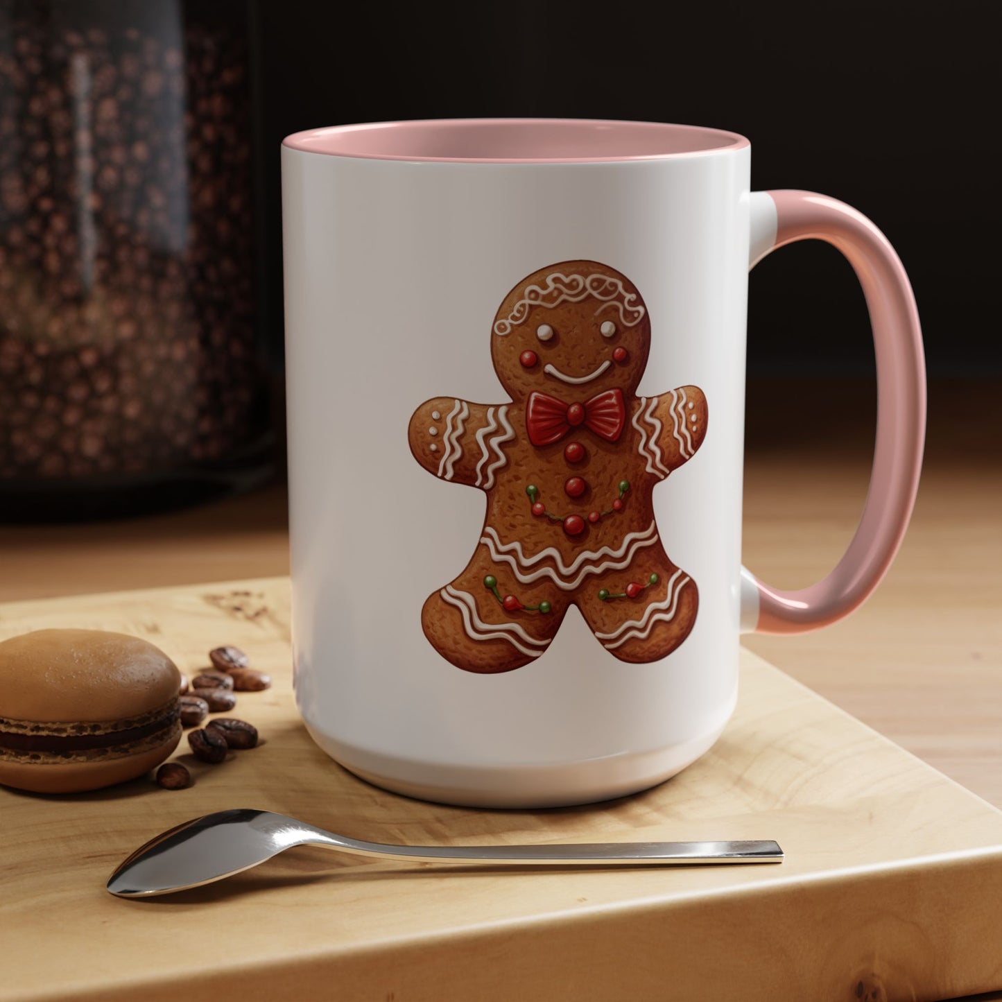 Christmas Mug - Decorative Gingerbread Man