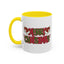 Christmas Mug - Merry Christmas Red & Green Text Hats Candy Canes