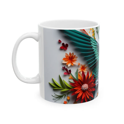 Artistic Mug - Paper Art Hummingbird 2