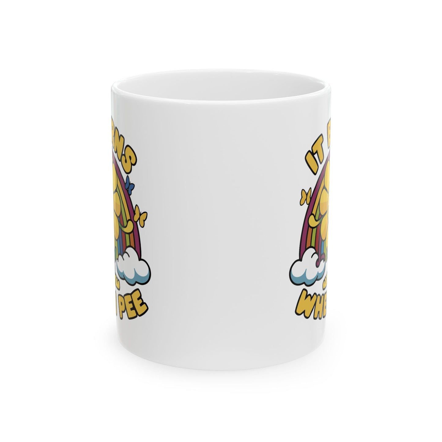 Humor Mug - It Burns When I Pee