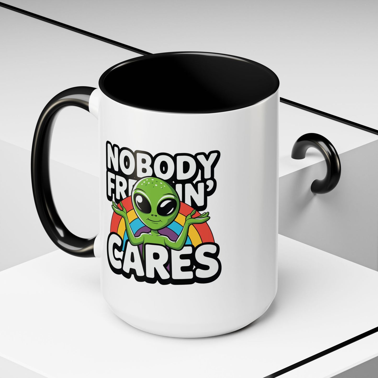 Alien Mug - Nobody Freakin Cares