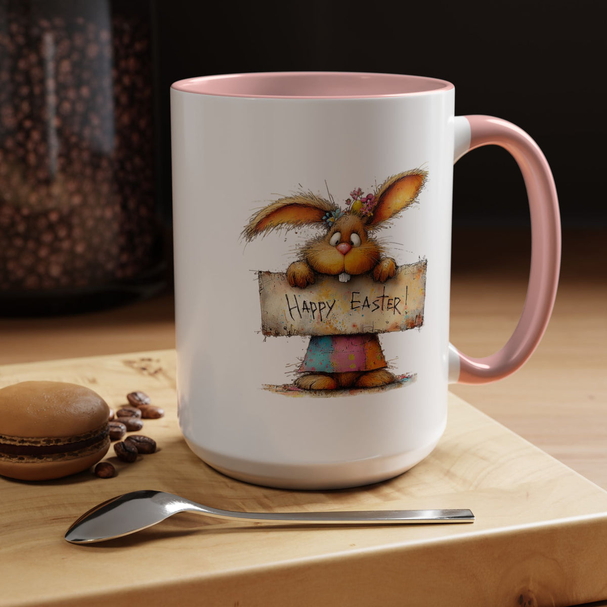 Easter Mug - Happy Easter Bunny Sign