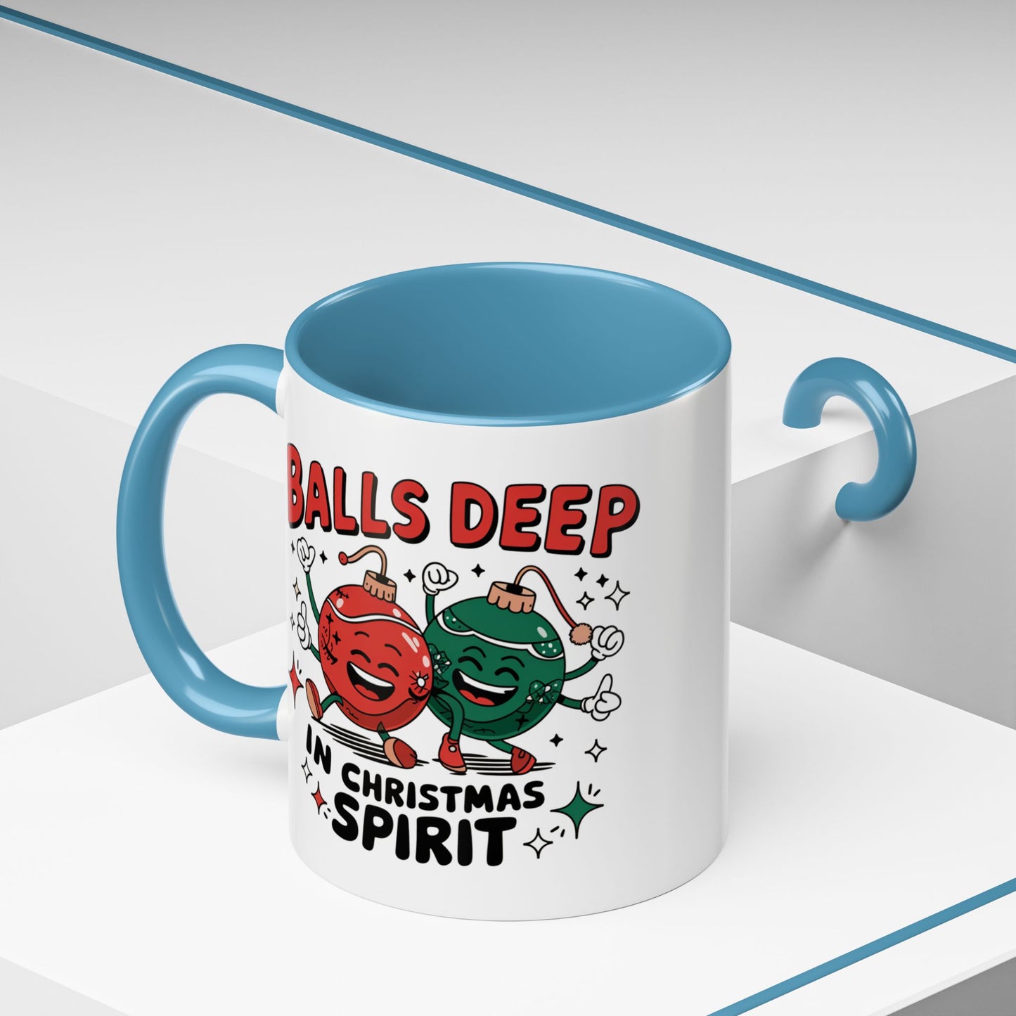 Adult Mug - Balls Deep in Christmas Spirit