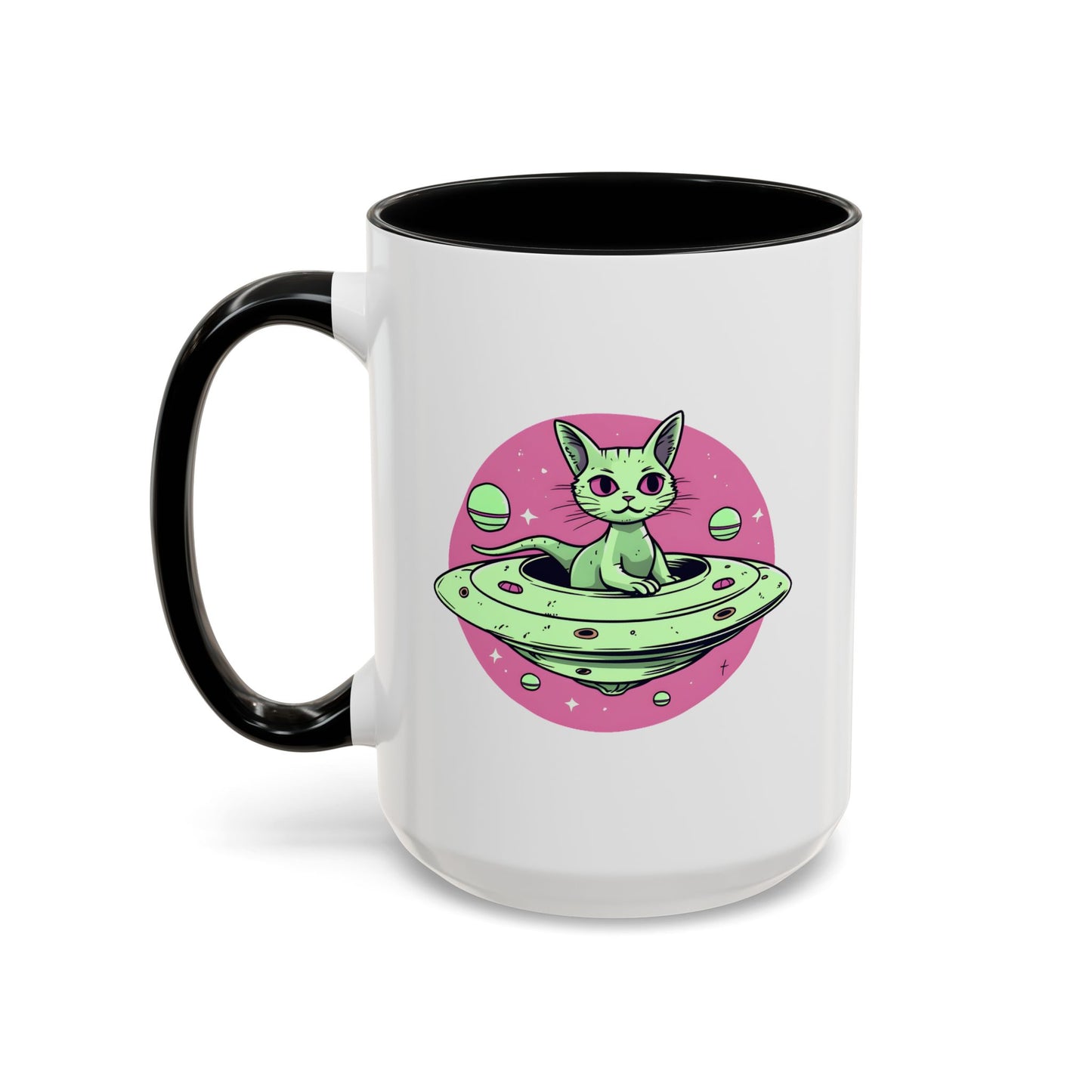 Alien Mug - Flying Saucer Cat