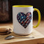 4th of July Mug - USA Sparkle Heart