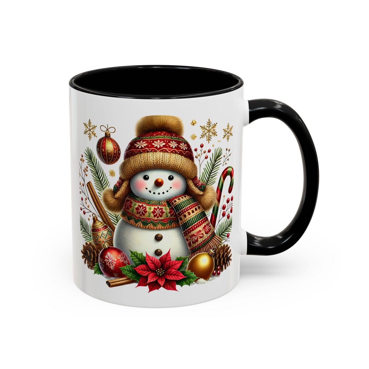 Christmas Mug - Gold Snowman