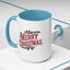 Christmas Mug - Merry Christmas Maroon & Green Text Decorations