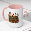 Christmas Mug - Merry Christmas Gold Text Santa Point Ornaments