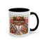 Christmas Mug - Candy Cane Lane White Text Ornaments Candy