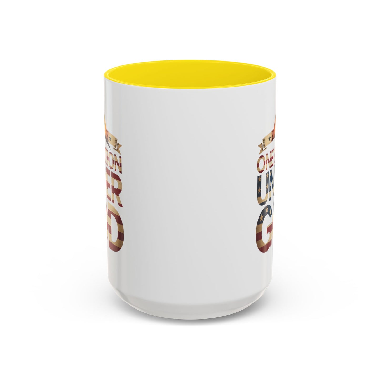 4th of July Mug - One Nation Under God Cross Flag