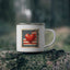 4th of July Mug - American Flag Red Heart Stamp