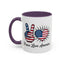 4th of July Mug - Peace Love America