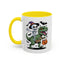 Halloween Mug - Skeleton Riding Dinosaur