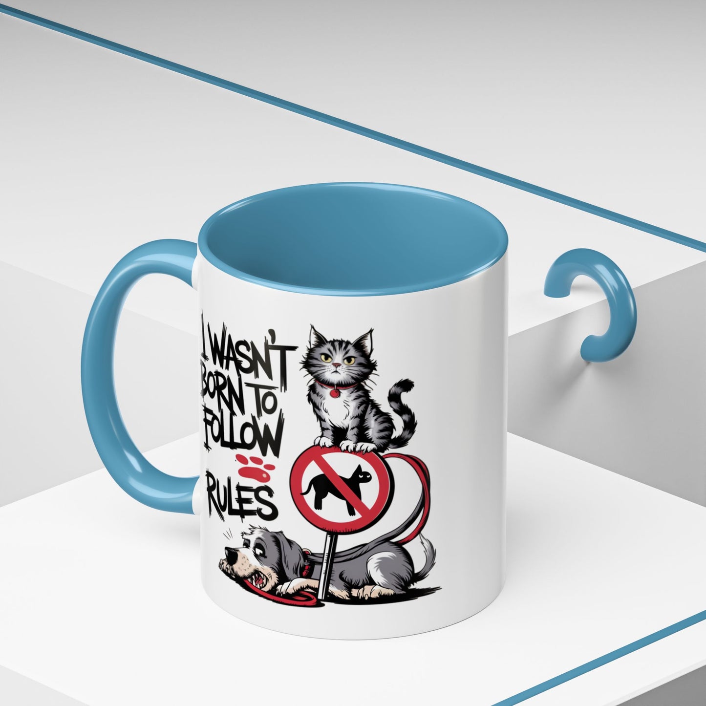 Animal Mug - I Wasn't Born To Follow Rules