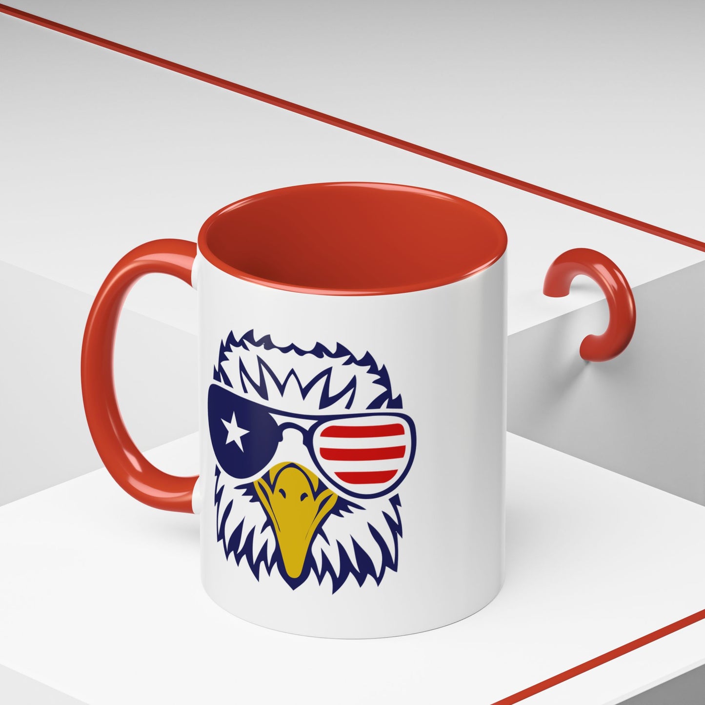 4th of July Mug - Cool American Eagle