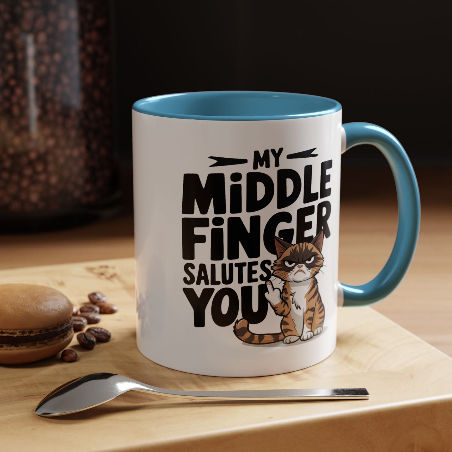 Humor Mug - My Middle Finger Salutes You