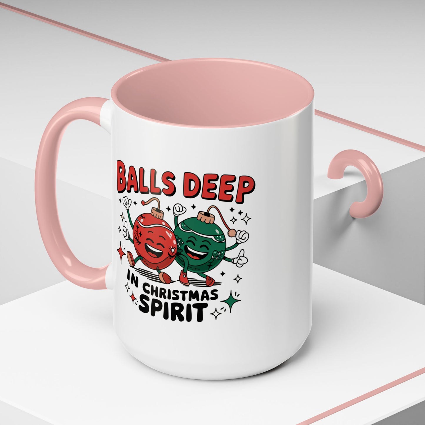 Adult Mug - Balls Deep in Christmas Spirit