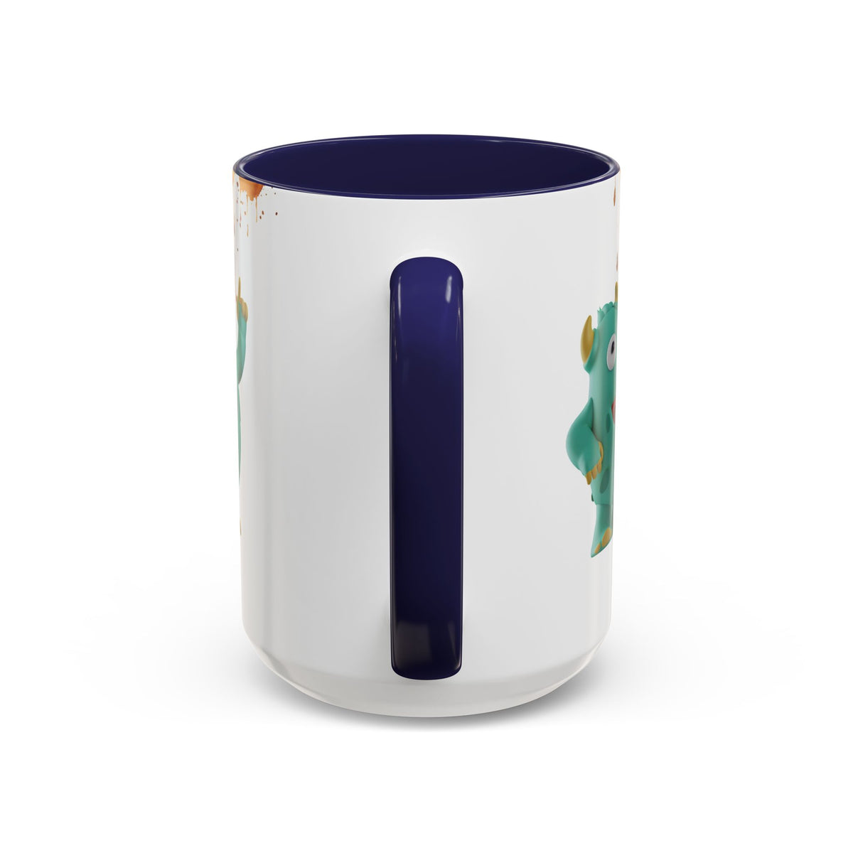 Humor Mug - Monster Drinks Coffee Spill