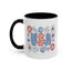 4th of July Mug - USA Preppy Floral